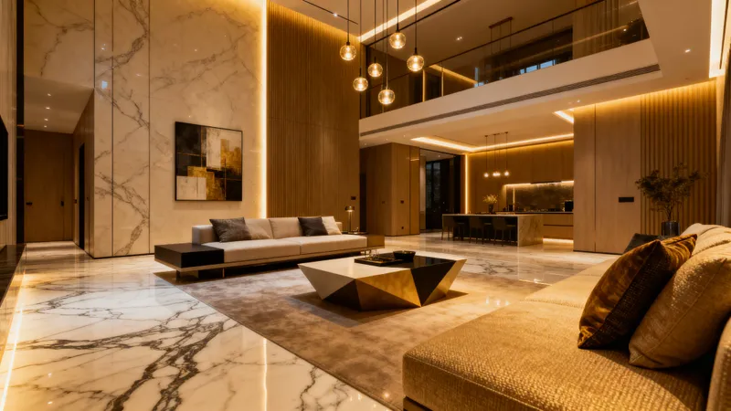 Ultra-Modern Living Room Cinematic Video