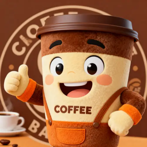 Unique Coffee Brand Mascot Characters
