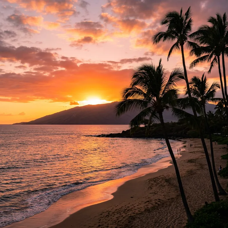 Tranquil Sunset in Hawaii | Stunning Ocean View Tranquil Sunset in Hawaii | Stunning Ocean View