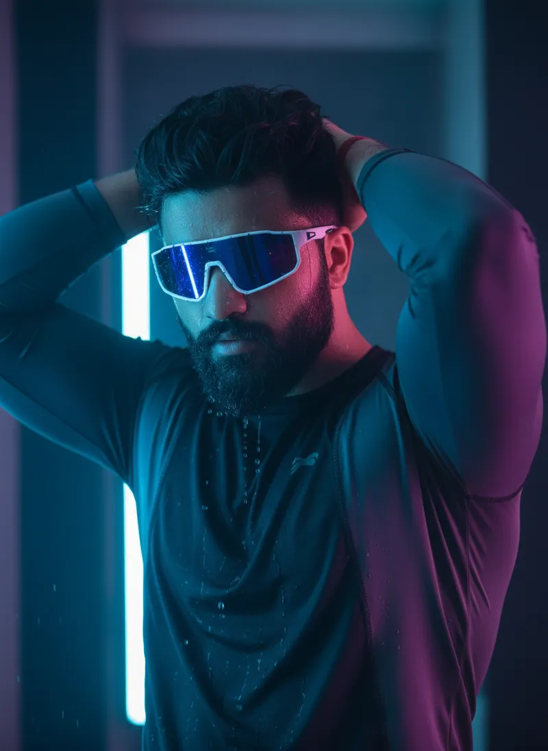 Cinematic Neon Portraits: Blue & Pink Lighting