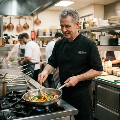 Chef in Black Jacket - Culinary Excellence