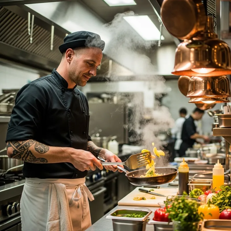 Chef in Black Jacket - Culinary Excellence