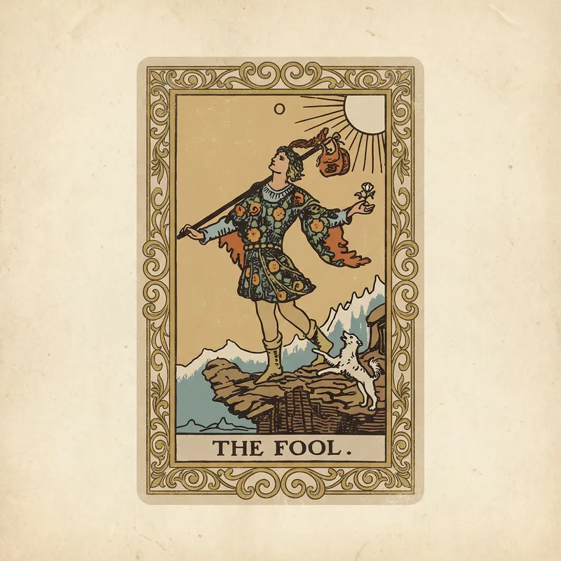 The Fool Tarot Card | Rider-Waite Illustration