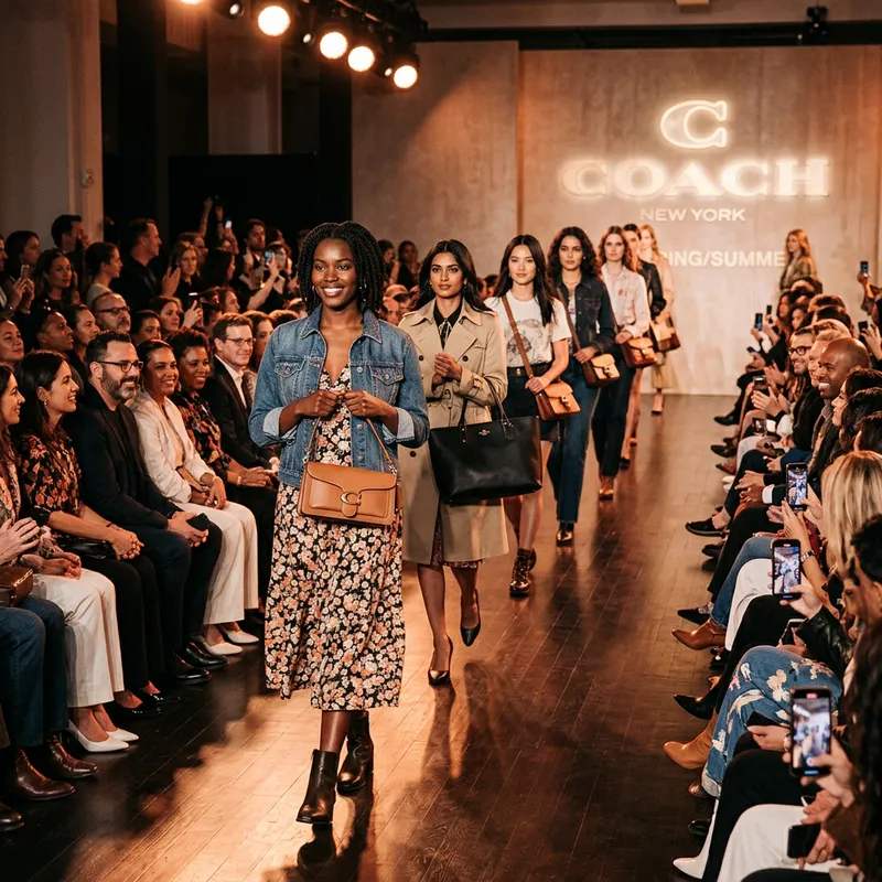 Diverse Fashion Show Featuring COACH Handbags