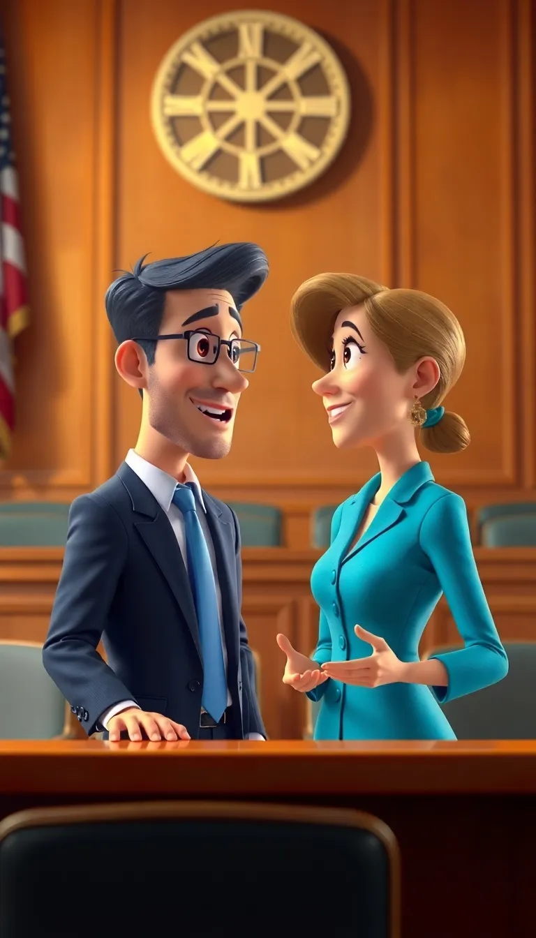 Disney Pixar Style Courtroom Argument Animation Disney Pixar Style Courtroom Argument Animation
