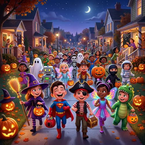 Disney Pixar Style Halloween Costume Animation