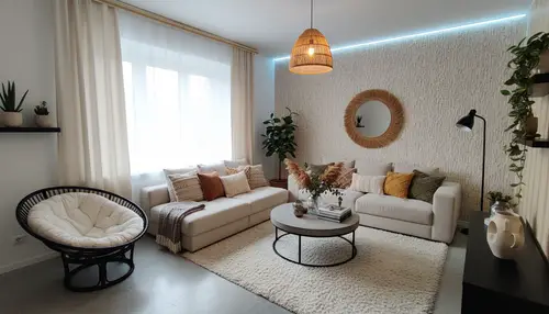 Stunning Boho Chic Living Room Photography