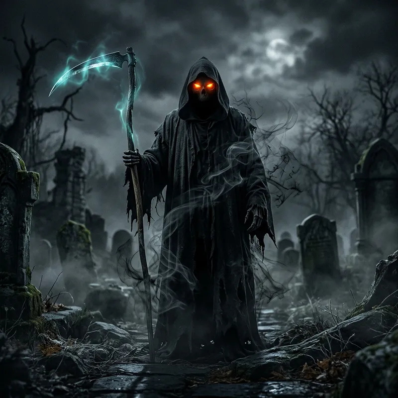 Grim Reaper Visualized | Eerie Death Symbol