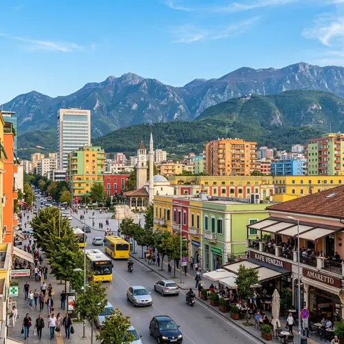 Discover Tirana: Urban Landscapes, Colorful Buildings & Mountain Views