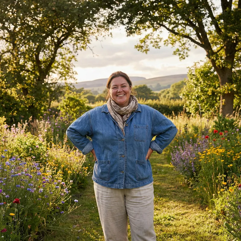 Confident Body Positivity: Full-Figured Woman in Nature