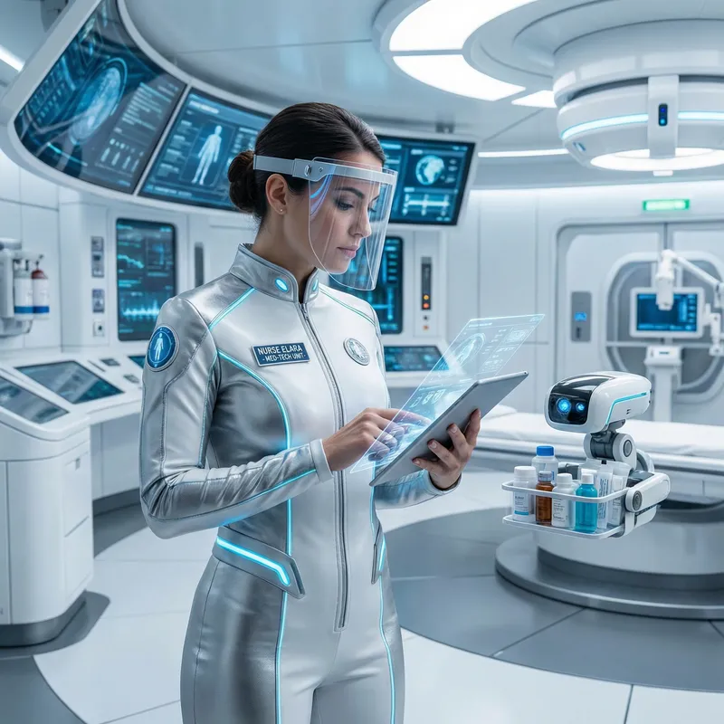 Futuristic Female Nurse: Innovation in Healthcare Futuristic Female Nurse: Innovation in Healthcare