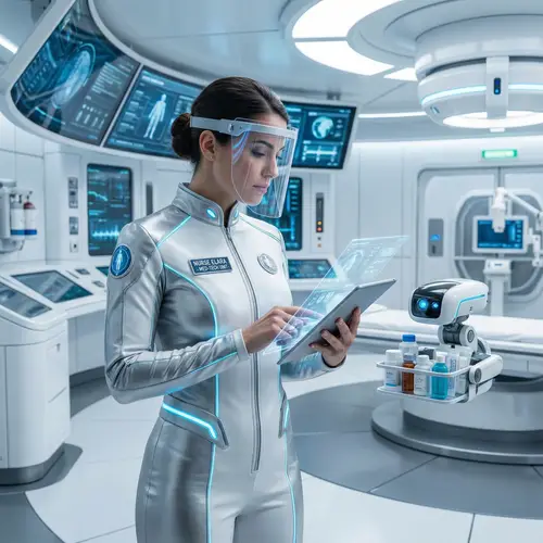 Futuristic Female Nurse: Innovation in Healthcare