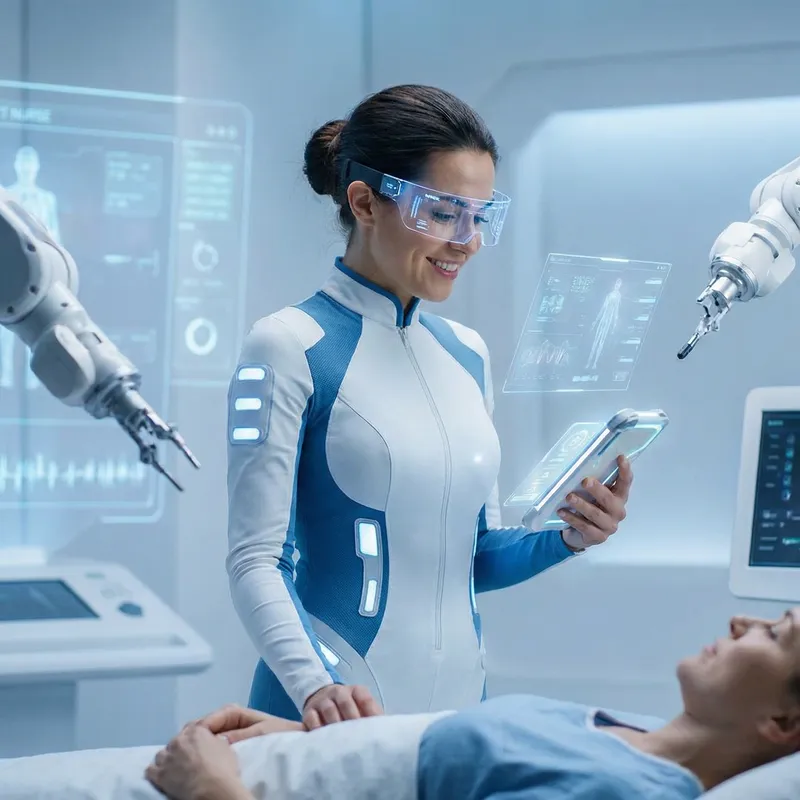 Futuristic Female Nurse: Innovating Healthcare