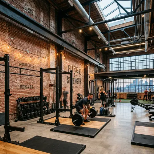 Beautiful Industrial Gym Design Inspiration