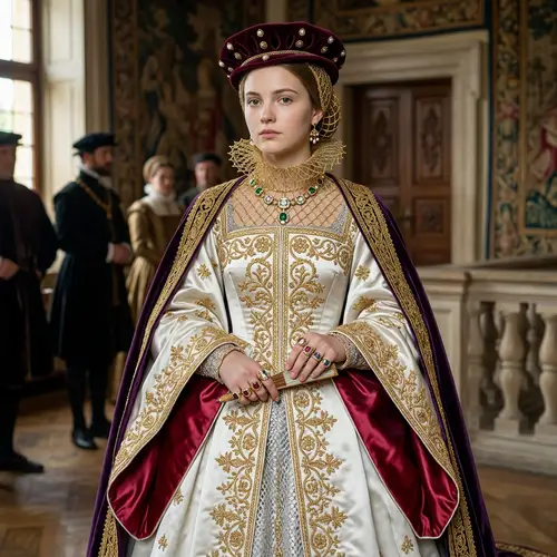 Elegant Princess in Glorious Attire