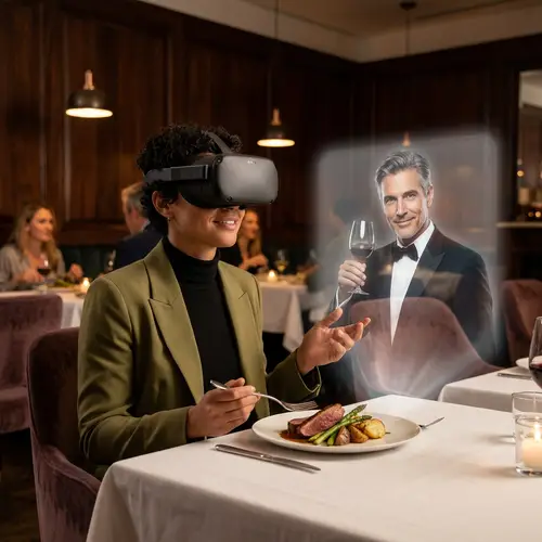 Luxurious VR Dining Experience with a Famous Figure