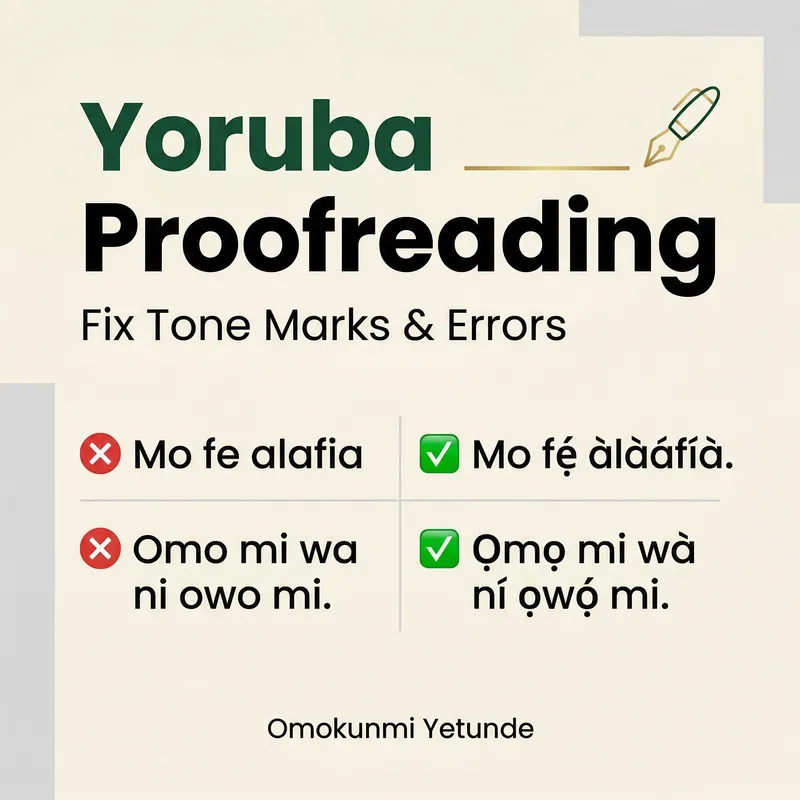 Professional Yoruba Proofreading Service