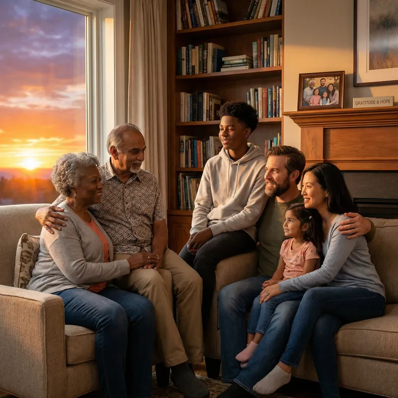 Heartwarming Multicultural Family Embracing Future Together Heartwarming Multicultural Family Embracing Future Together