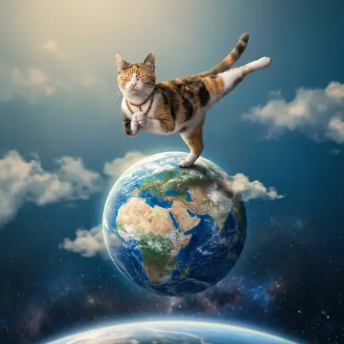 Cat Yogi on World: Global Harmony with Feline Yoga