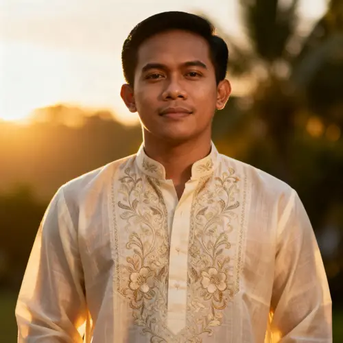 Stylish Barong Tagalog Photo