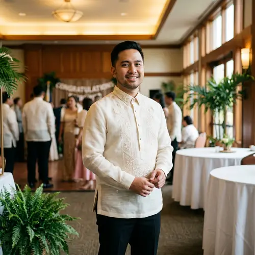 Stylish Barong Tagalog Photo
