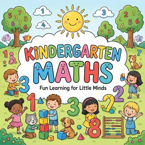 Kindergarten Maths Book Cover Design