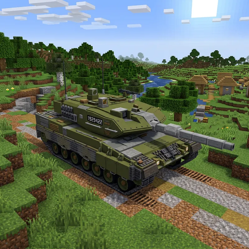 Minecraft Leopard 2A4 Tank - Creative Builds