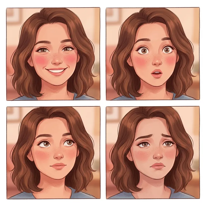 Expressive Human Face Animation | Emotions Range Expressive Human Face Animation | Emotions Range