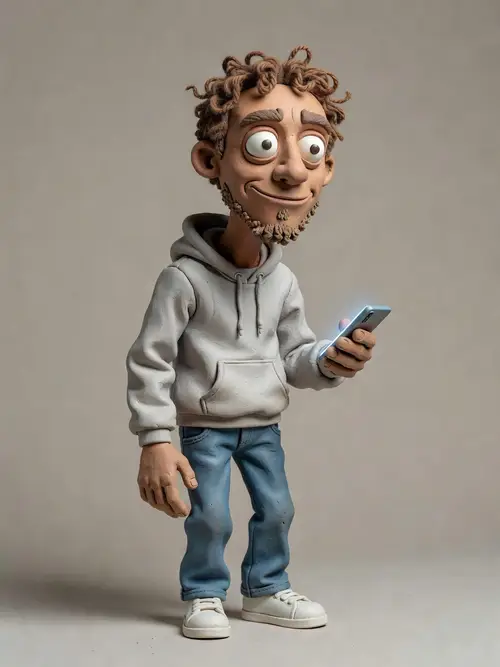 Unique Humanoid Puppet Design for Stop-Motion Films
