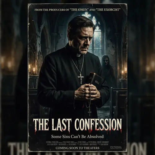Chilling Horror Film Featuring a Priest
