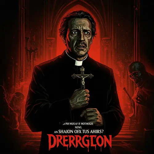 Chilling Horror Film Featuring a Priest