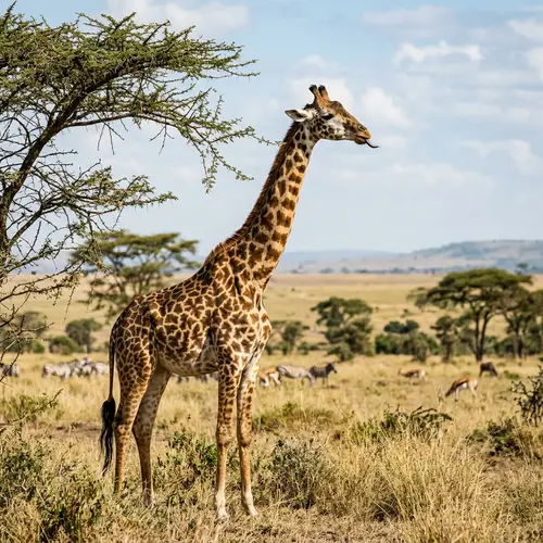 African Safari: Majestic Giraffe in Natural Habitat