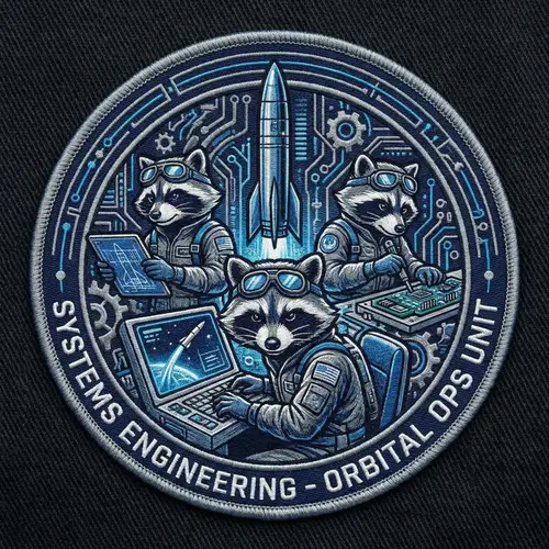Raccoon Engineers Patch | ICBM Design