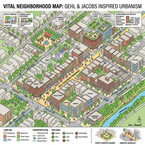 People-Oriented Urban Design | Vibrant Neighborhood Map