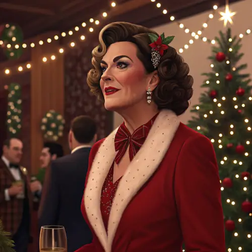 Sopranos Characters at a Festive Christmas Party