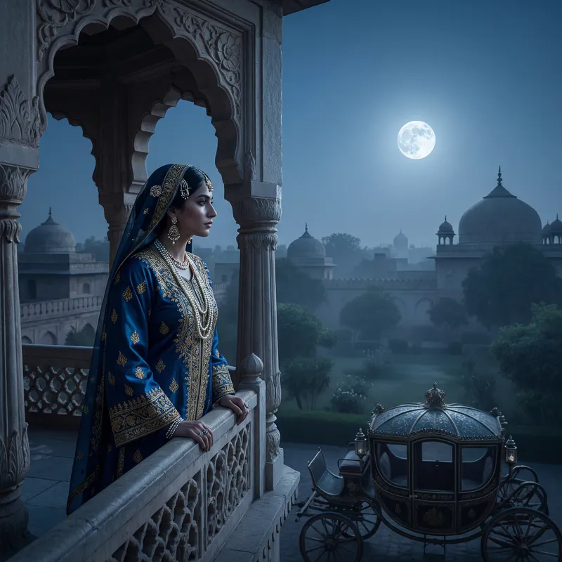Beautiful Persian Princess in Moonlight | Royal Serenity Beautiful Persian Princess in Moonlight | Royal Serenity