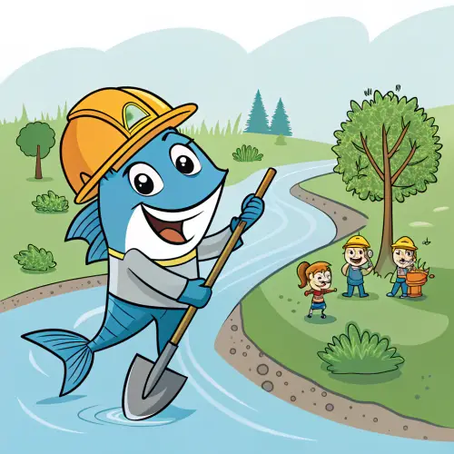 River Revitalization Mascot - Nature's Champion