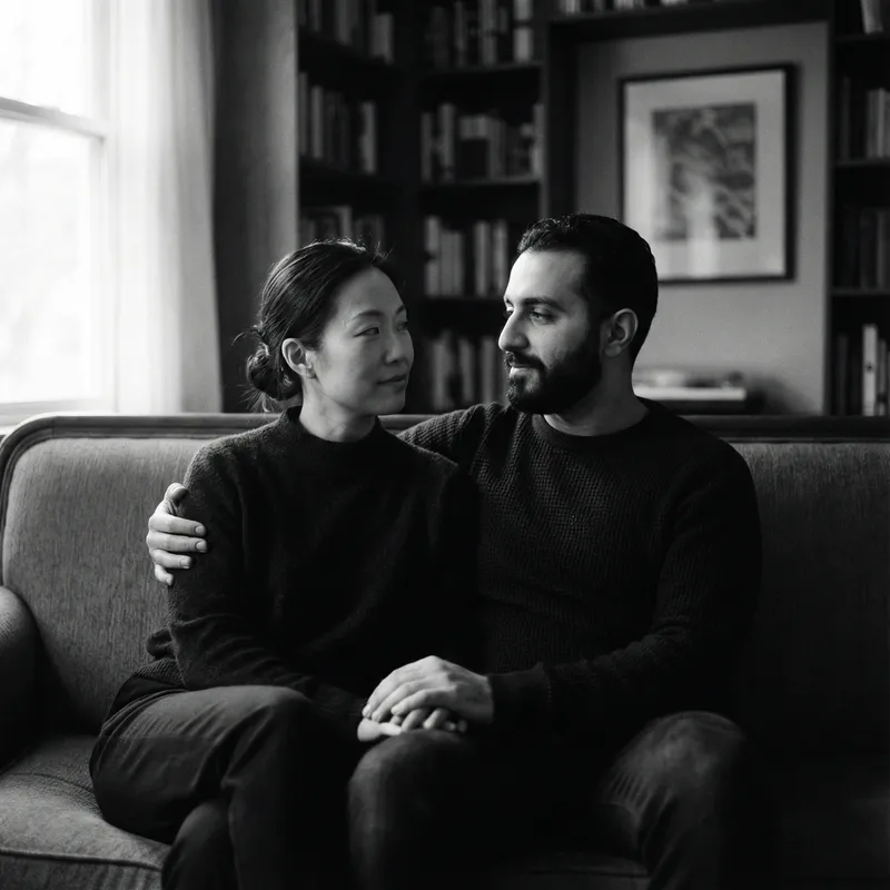 Serene and Intimate Black and White Boudoir Photography | Capturing Emotional Moments