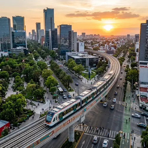 Tren Urbano Maya | Diseño Contemporáneo en Paisaje Urbano