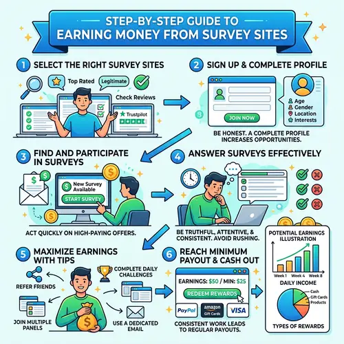 Earn Money from Survey Sites: Step-by-Step Guide & Tips