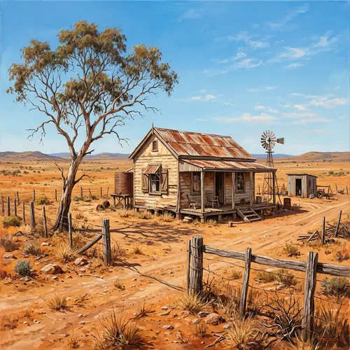 Rustic Farmhouse in the Australian Outback