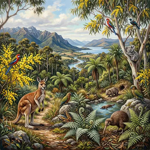Stunning Australian & Kiwi Wildlife Landscape Art