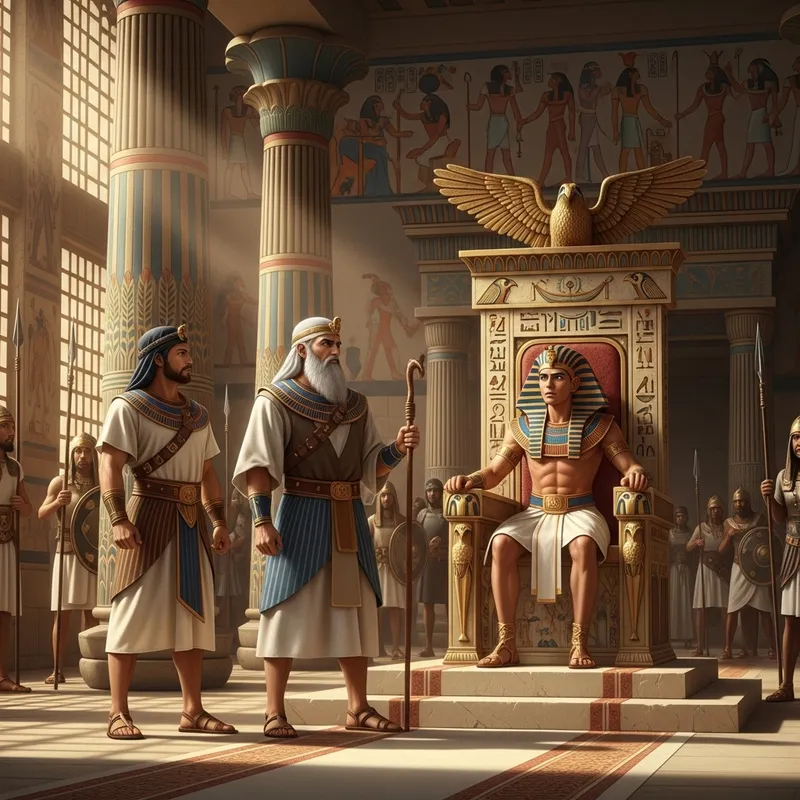 Moses and Ahron Speak to King Paroh