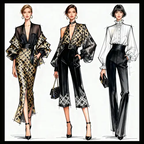 Runway-Ready Fashion Design Illustrations