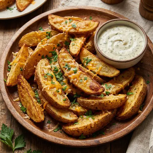 Delicious Potato Wedges: Crispy, Cheesy & Flavorful