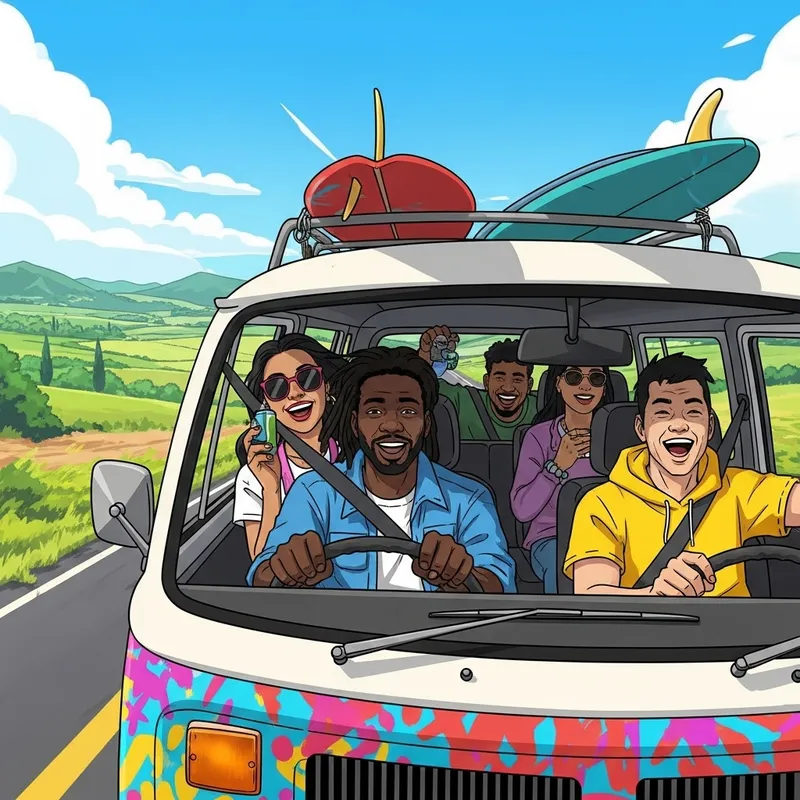 Digital Art: Road Trip by Pact 808