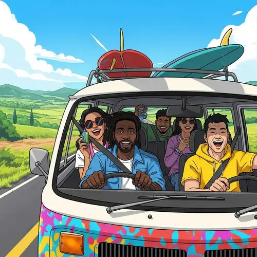 Digital Art: Road Trip by Pact 808