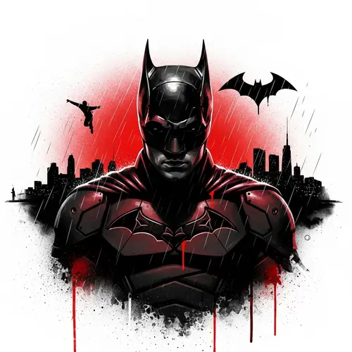 Gritty Batman Graffiti Art Inspired by the 2022 Film