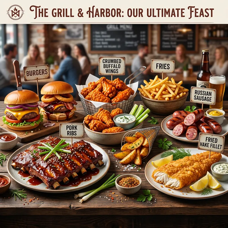 Delicious Food Banner: Burgers & More Delicious Food Banner: Burgers & More