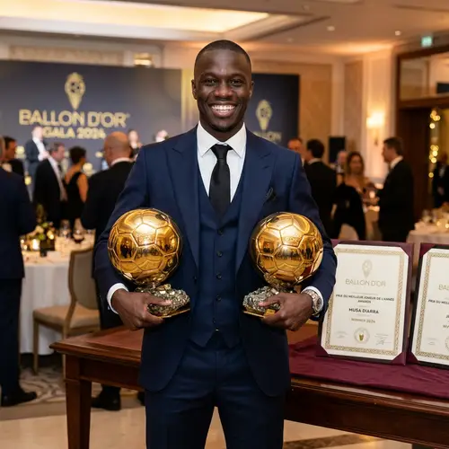 African Soccer Player with Ballon D'or Trophies | Awards Winner